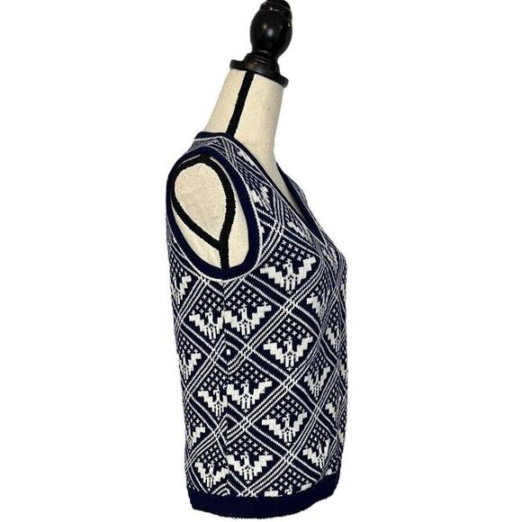 Vintage Bobbie Brooks Gorgeous Sweater Vest Aztec Eagle Design Size Small - Picture 6 of 7